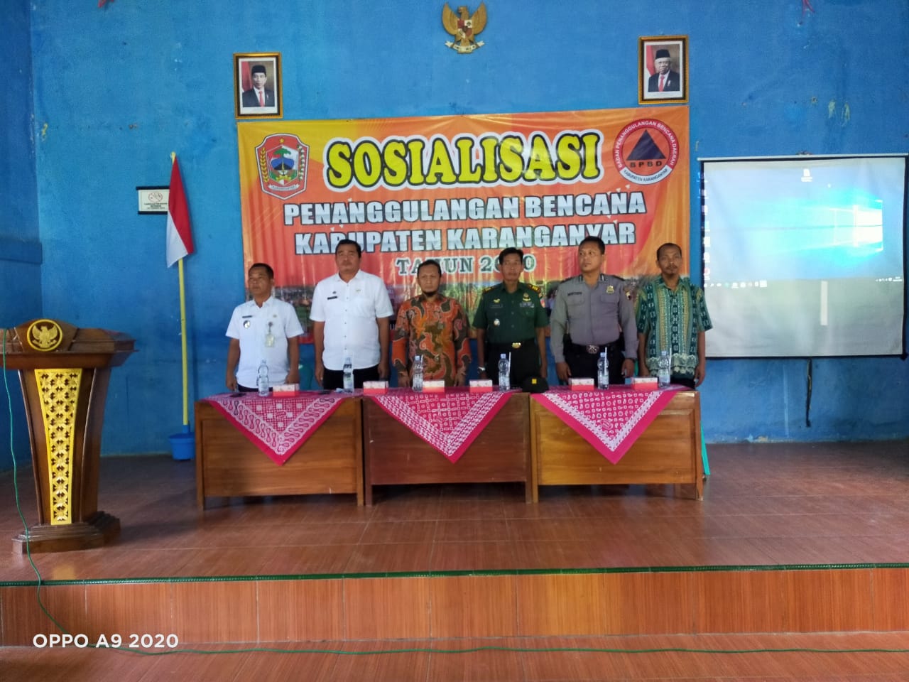 Narasumber Sosialisasi Penanggulangan Bencana Kabupaten Karanganyar Tahun 2020 Di Kecamatan Jenawi